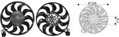 FAN MOTORU [KLIMALI] [OPEL ASTRA H]