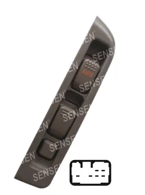 CAM ACMA KAPAMA ANAHTARI [SOL CAM 24V.GRI 6P.] [ISUZU SAMPIYON]