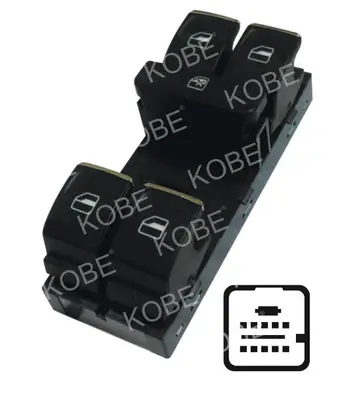 CAM ACMA KAPAMA ANAHTARI [SOL ON 4CAM - 10P.] [VW.POLO 2014->]