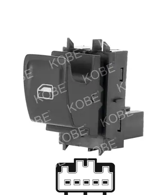 CAM ACMA KAPAMA ANAHTARI [SAG CAM TEKLI - 5P.] [SKODA RAPID/TOLEDO]