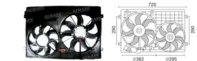 FAN MOTORU [] [VW.PASSAT/SEAT ALTEA/LEON III 1,6 FSI-TSI]