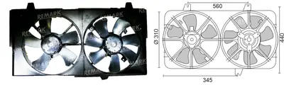 FAN MOTORU [CIFTLI] [MAZDA 626 1,8/2,0 2003->]