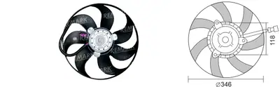 FAN MOTORU [] [VW.GOLF VI/AUDI A3 1,4 TSI 2009->]