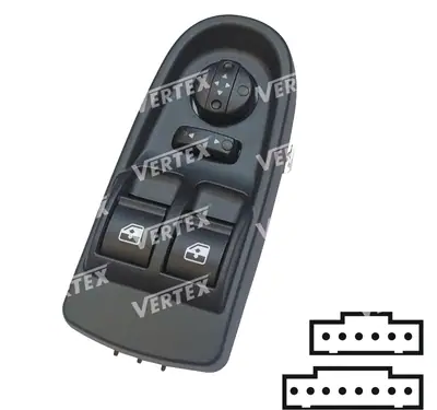 CAM ACMA KAPAMA ANAHTARI [SOL 2CAM - (6P.+8P.) - AYNA AYARLI] [IVECO DAILY V 2012->2014]