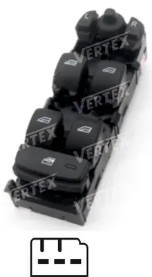 CAM ACMA KAPAMA ANAHTARI [SOL ON CAM 3P.KROMSUZ] [VOLVO XC60/S60 ]