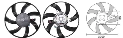 FAN MOTORU [INCE] [VW.CADDY II/POLO CLASSIC/INCA 1996->]