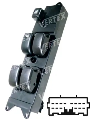CAM ACMA KAPAMA ANAHTARI [SOL 4CAM - 14P.] [MITSUBISHI L200 MAGNUM 2002->]