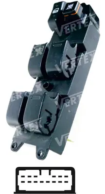 CAM ACMA KAPAMA ANAHTARI [SOL 4CAM - 14P.] [TOYOTA HILUX 2007->2009]