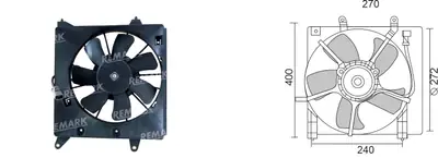 FAN MOTORU [KLIMA] [HONDA JAZZ 1,2/1,4 2002->2008]