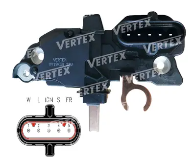 ALTERNATÖR KONJEKTOR [BOSCH TİPİ 24V. 5 FISLI] [RENAULT PREMIUM/IVECO 2003->]