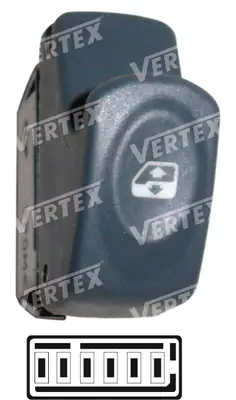 CAM ACMA KAPAMA ANAHTARI [TEK CAM GRI - 6P. ] [RENAULT KANGOO/MEGAN/CLIO]