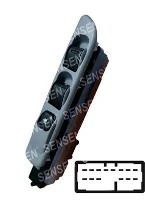 CAM ACMA KAPAMA ANAHTARI [SOL CAM 12V. 14P. ] [MITSUBISHI CANTER 2007->]