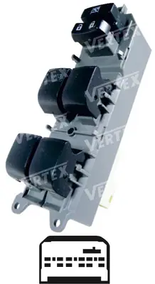 CAM ACMA KAPAMA ANAHTARI [SOL 4CAM - 15P.] [TOYOTA COROLLA 2008 ->2011]