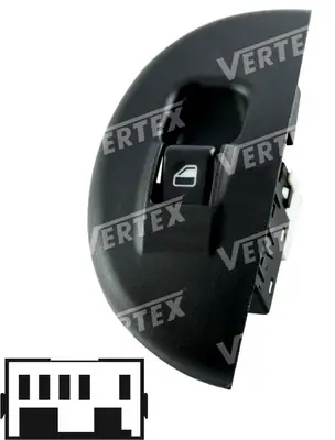 CAM ACMA KAPAMA ANAHTARI [SAG CAM TEKLI - CERCEVELI - 5P.] [FIAT PALIO 1999->]