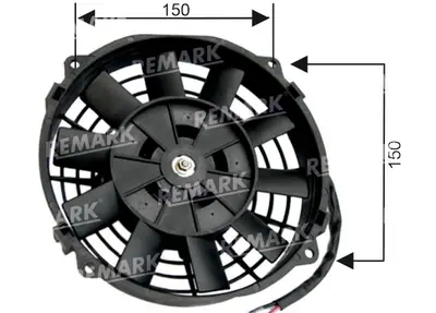 FAN MOTORU [24V.PERVANELI 7"] []