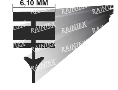 SİLGİ SÜPÜRGESİ LASTİĞİ [700MM. YENI TIP SIRTI INCE LASTIK]