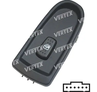 CAM ACMA KAPAMA ANAHTARI [SAG ONCAM - 6P.] [IVECO DAILY IV 2006->2011]