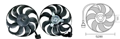 FAN MOTORU [] [VW.BORA/SEAT TOLEDO BENZ.]