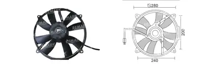 FAN MOTORU [KLIMA] [MERCEDES W210 1995-2003]