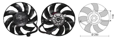 FAN MOTORU [3306 KLIMA] [VW.TRANSPORTER T5 2001->]