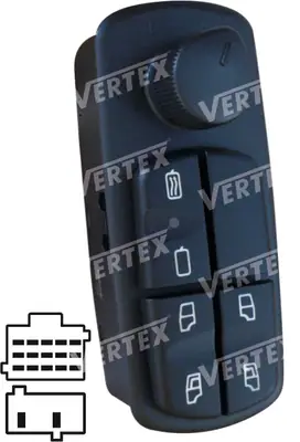 CAM ACMA KAPAMA ANAHTARI [SOL AYNA+2CAM 17P.] [MERCEDES AXOR/ATEGO]