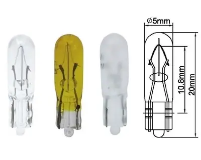 AMPUL DİPSİZ [12V. T5 1,2W. KÜÇÜK]