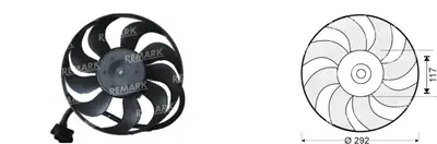 FAN MOTORU [] [AUDI A3/VW.TOURAN 1,6FSI-2,0TDI 2003->]