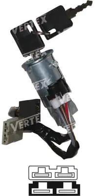 KONTAK ANAHTARI [VALEO TIPI CIFT SOKET] [RENAULT R9 SWITCH/R11]