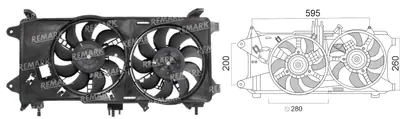FAN MOTORU [KLIMALI] [FIAT DOBLO 1,3 JTD 2005->]