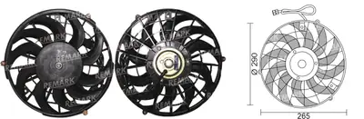 FAN MOTORU [KLIMA (043)] [OPEL CORSA 1,4I 1993->2000]