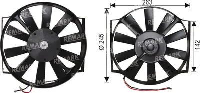 FAN MOTORU [12V.PERVANELI 10"] []