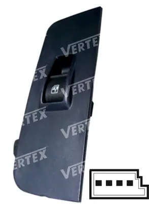 CAM ACMA KAPAMA ANAHTARI [SAG CAM TEKLI - CERCEVELI - 4P.] [FIAT SIENA/LINEA]