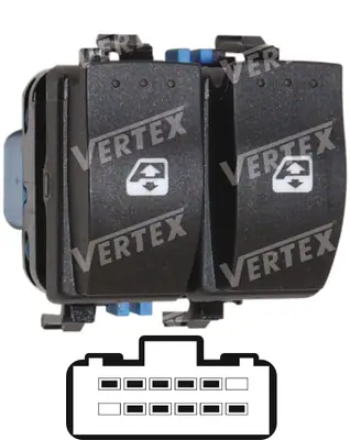 CAM ACMA KAPAMA ANAHTARI [SOL 2CAM - MAVI - 10P.] [RENAULT MEGANE II/SCENIC]