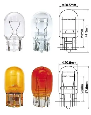 AMPUL DİPSİZ [12V. 21W BÜYÜK TEK FLAMA SARI ]