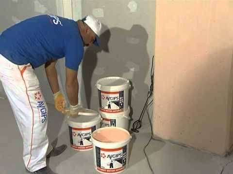 Aygips brüt beton astarı uygulaması