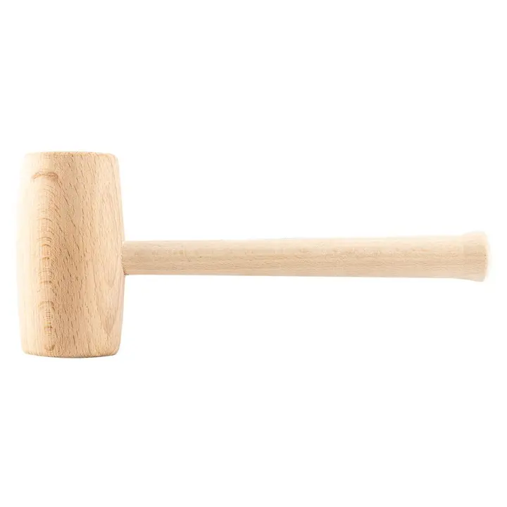 Yuvarlak başlı tahta tokmak, 70 mm, ahşap sap