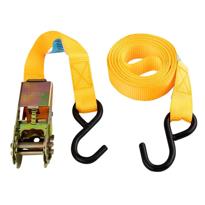 Cırcırlı bağlama kayışı 25 mm x 3 m, 500 kg dayanımlı PES