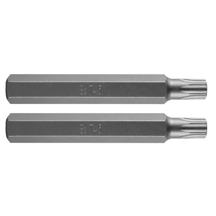 Torx uç T45 x 75 mm, S2, 2 adet