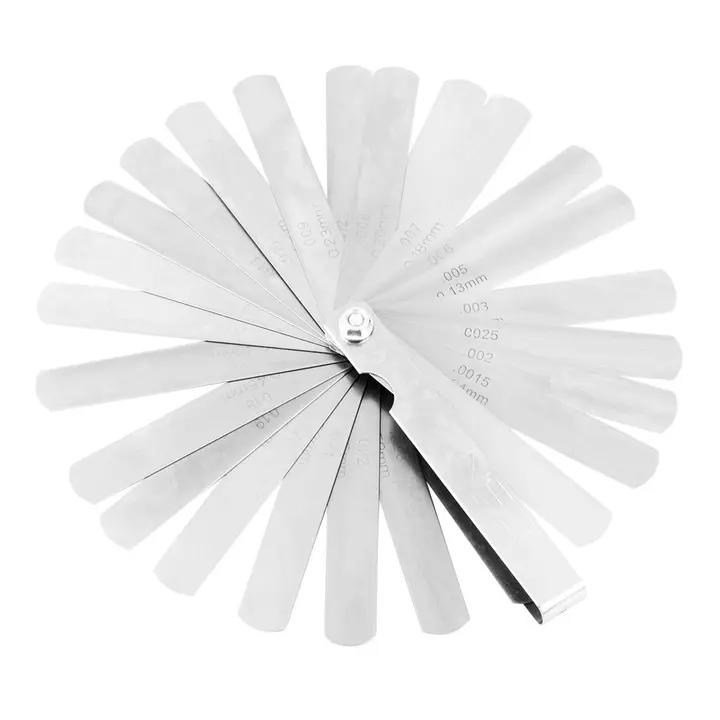 Feeler gauge (tolerans mastarı), 26 yapraklı