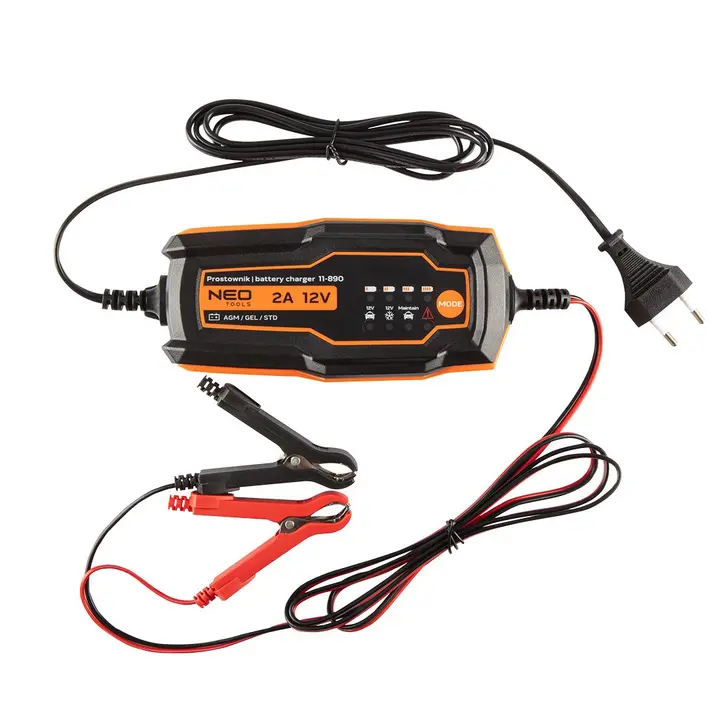 Otomatik akü şarj cihazı 2A/35W, 4-60Ah, asit / AGM / GEL aküler için