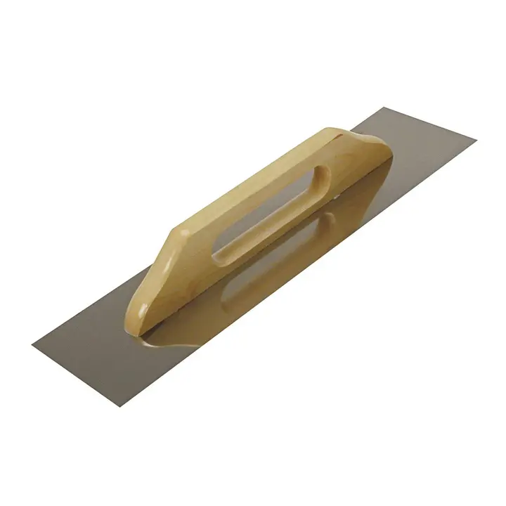 Paslanmaz çelik mala 480x130mm, ahşap sap