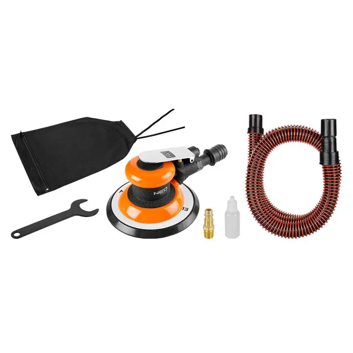 Pnömatik eksantrik zımpara makinesi 150 mm, vakumlu