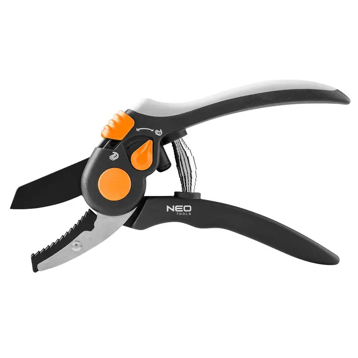 Örs tipi bahçe makası 200 mm, 18 mm'ye kadar kesim çapı, ayarlanabilir bıçak aralığı