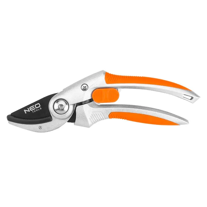 Örs tipi bahçe makası 210 mm, 20 mm'ye kadar kesim çapı, alüminyum, TPR kauçuk kaplı sap
