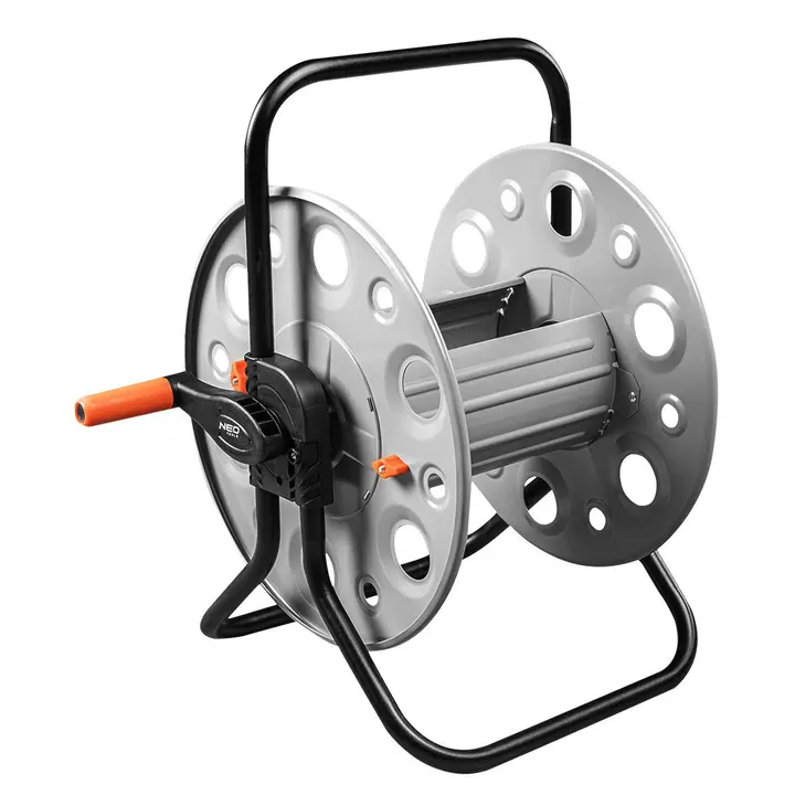 Bahçe hortumu standı, metal, 100 m'ye kadar 1/2 hortum için