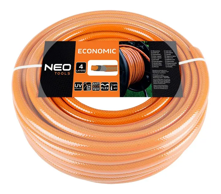 Bahçe hortumu 1/2 x 50 m, 4 katlı NEO ECONOMIC