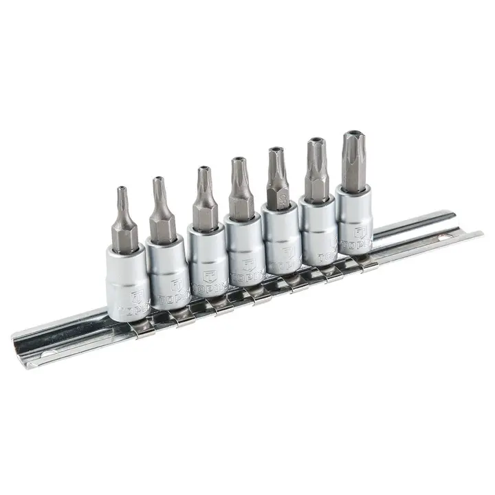 Lokma üzerinde Torx ucu 35 mm, 7 parça set