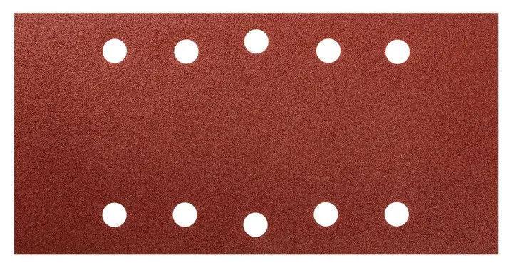 Cırt bantlı zımpara kağıdı 115 x 230 mm, P120, 5 adet, 10 delikli