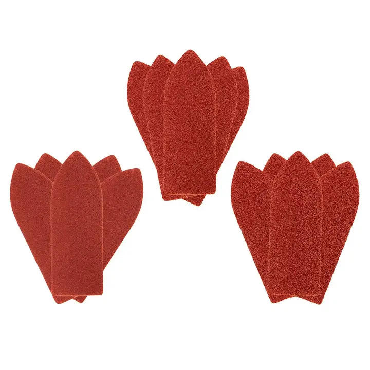 Delta zımpara kağıdı, cırt bantlı 32 x 92 mm, K60, K100, K180, 15 parçalık set