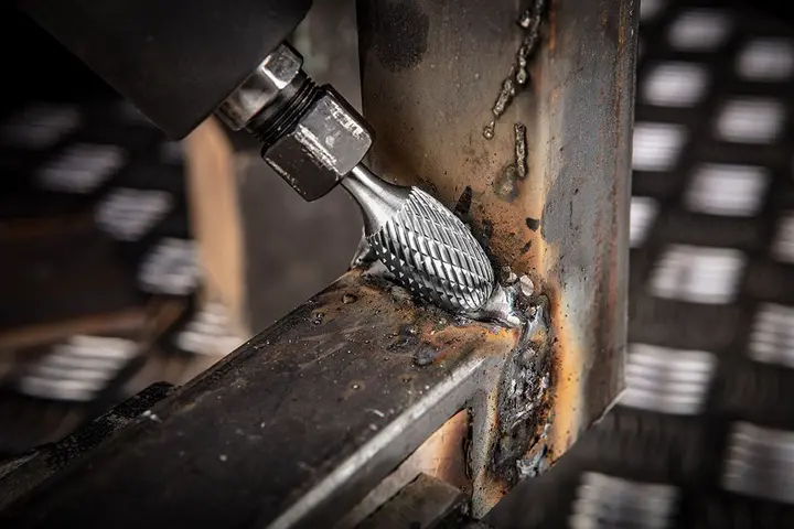 HM metal freze bıçağı, tip E (oval), 10 x 16 mm, saplama 6 x 45 mm